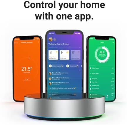 גשר ביתי | רכזת בית חכם לאוטומציה ביתית-כוללת Z-Wave Plus, Zigbee, Wi-Fi, Ble & Infrared. תואם ל- Siri, Alexa ו- Google